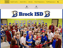 Tablet Screenshot of brockisd.net